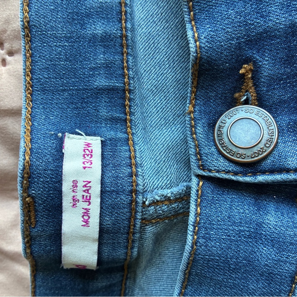 Distressed Blue Jeans - Picture 2 of 2